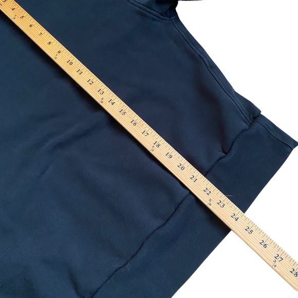 Everlane Cropped Loopback Crewneck Sweatshirt Womens XL Black Relaxed Pullover - Picture 7 of 8